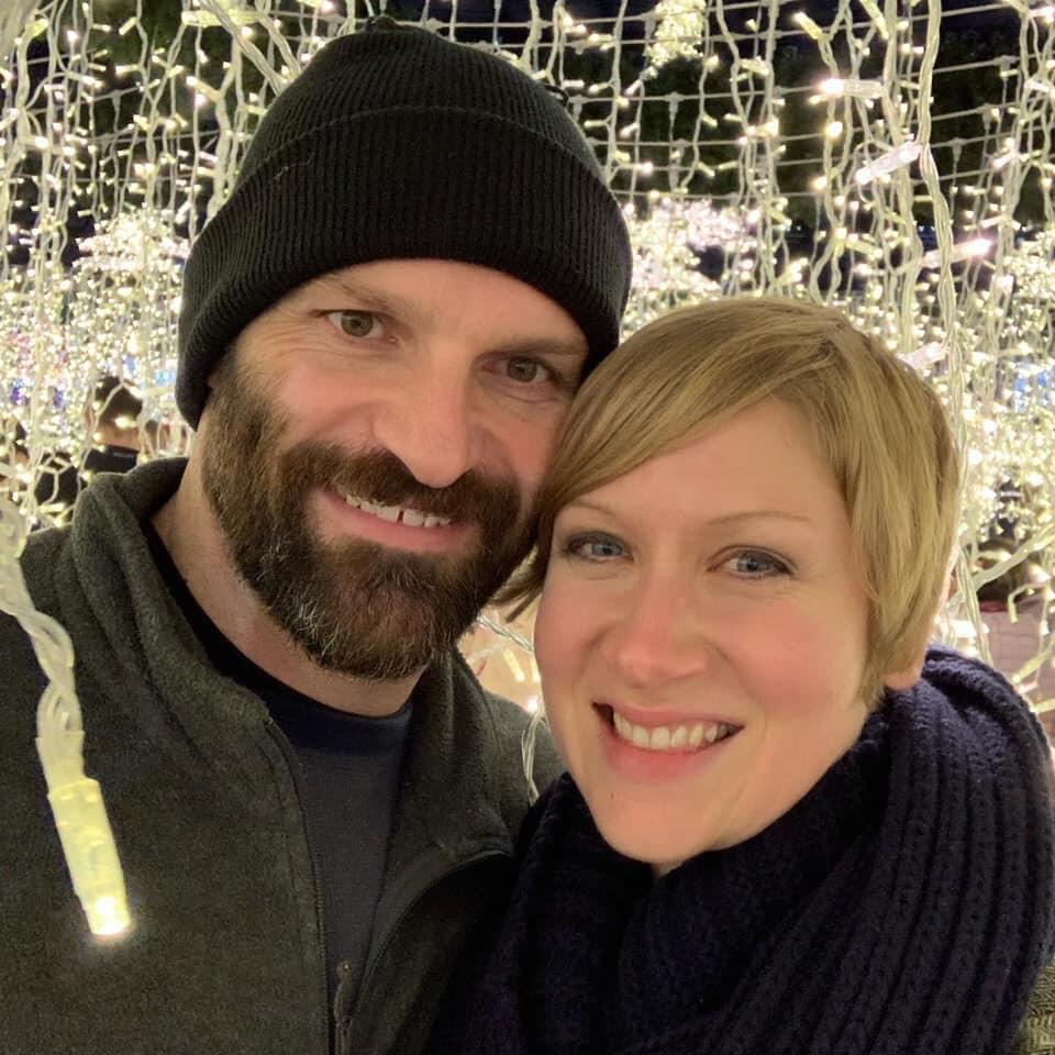 This was our second date, to the "Enchant" holiday light show at T-Mobile Park in Seattle. Our first date was a candlelight Christmas Eve service at St. Mark's Cathedral, after Beth made vegetarian risotto for dinner. Gunner was so hungry, but he stuck around. 
