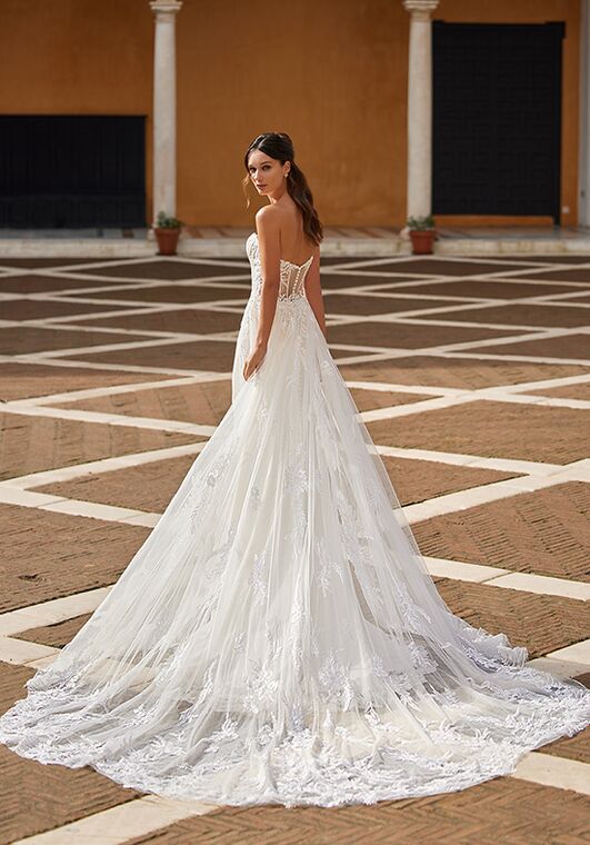 Val Stefani Ramona Mermaid and Trumpet Wedding Dress - 2
