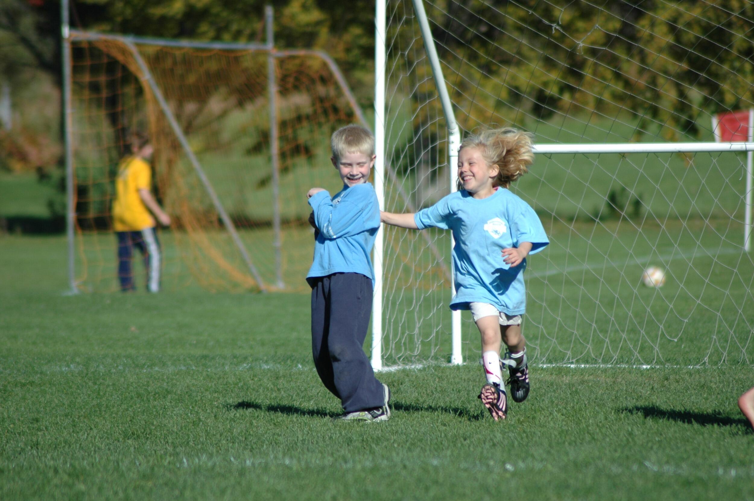 Our first picture together, in kindergarten soccer. Who knew that 20 years later these two kids would be getting married?