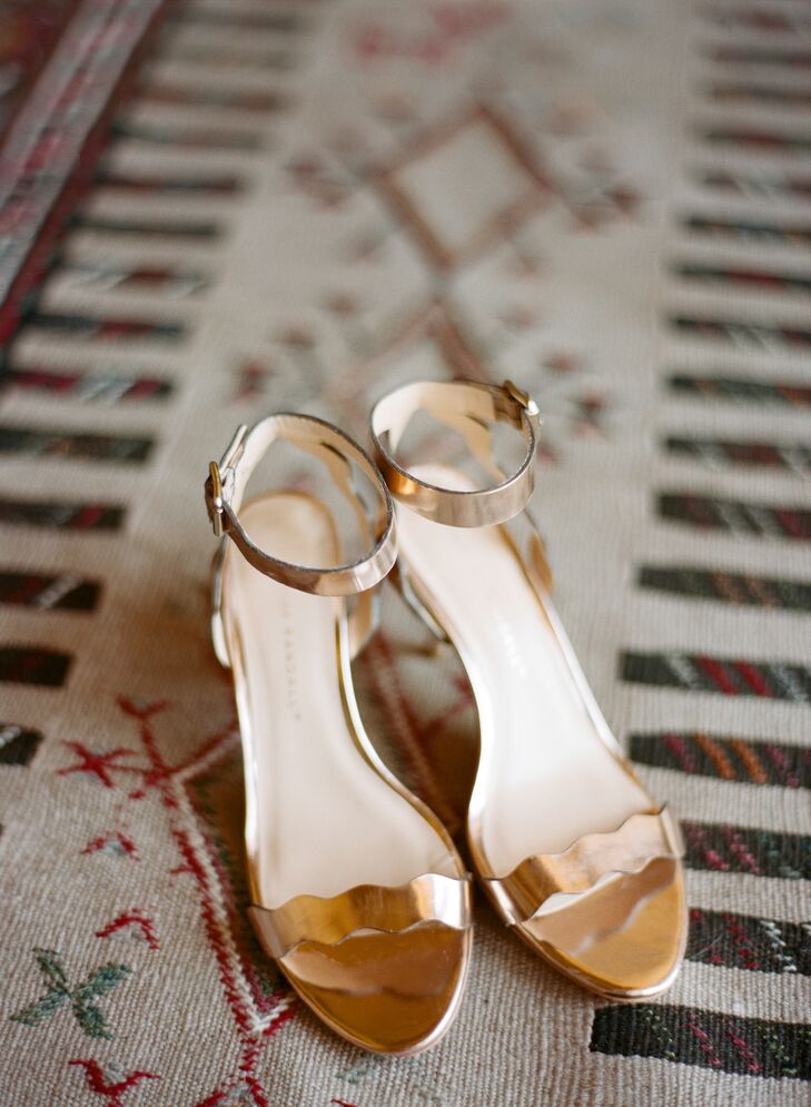 Nicole's rose gold Loeffler Randall sandals were glam, yet practical for mountain-side photos.