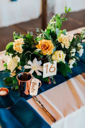 Place Setting With Copper Mug for the Bride