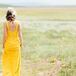 Untraditional Yellow Wedding Dress