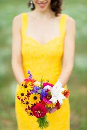 DIY Wildflower Bridal Bouquet