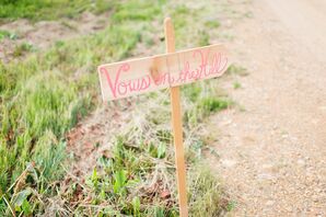 DIY Wood Ceremony Sign