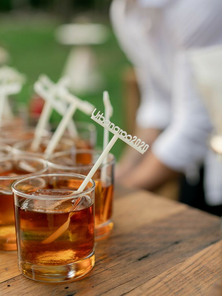 wedding drink ideas whiskey sour