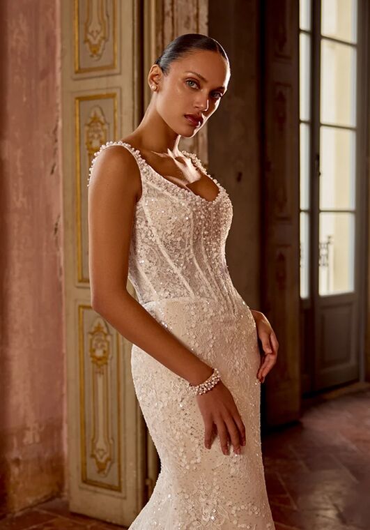 Justin Alexander Kylie Fit-and-Flare Wedding Dress - 2