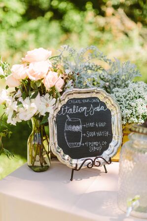 Chalkboard Sign for Specialty Drink
