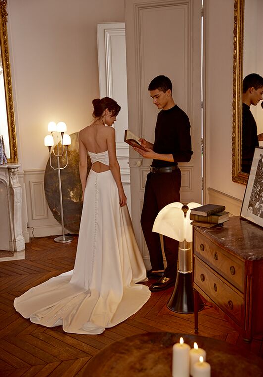 Adore by Justin Alexander Marguerite A-Line Wedding Dress - 2