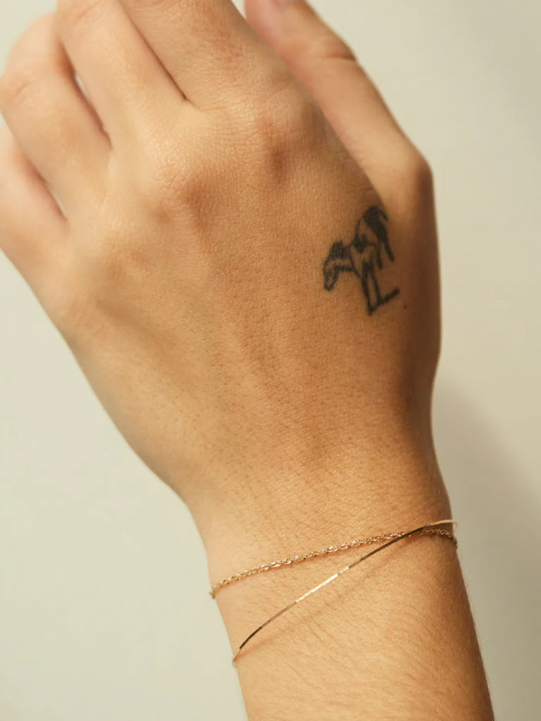 Matching couples chain bracelets