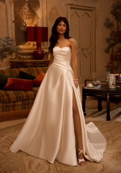 Moonlight Couture H1622 A-Line Wedding Dress
