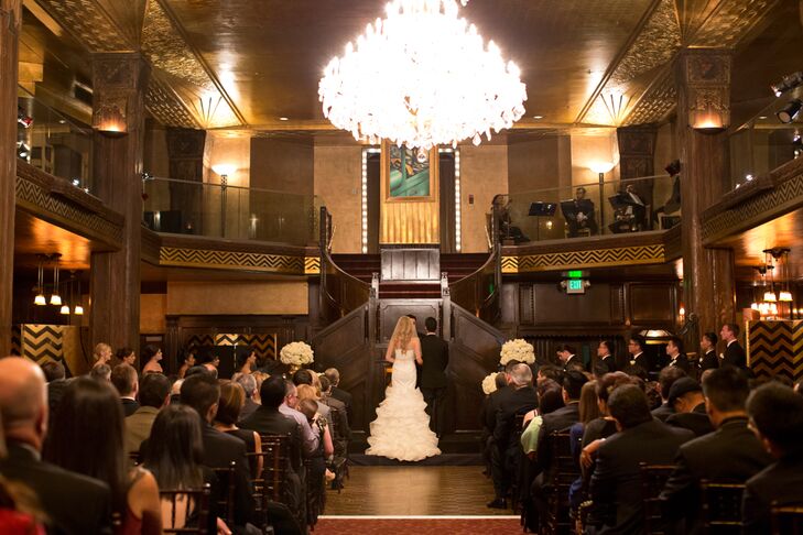 Bride and Groom at Wedding Ceremony