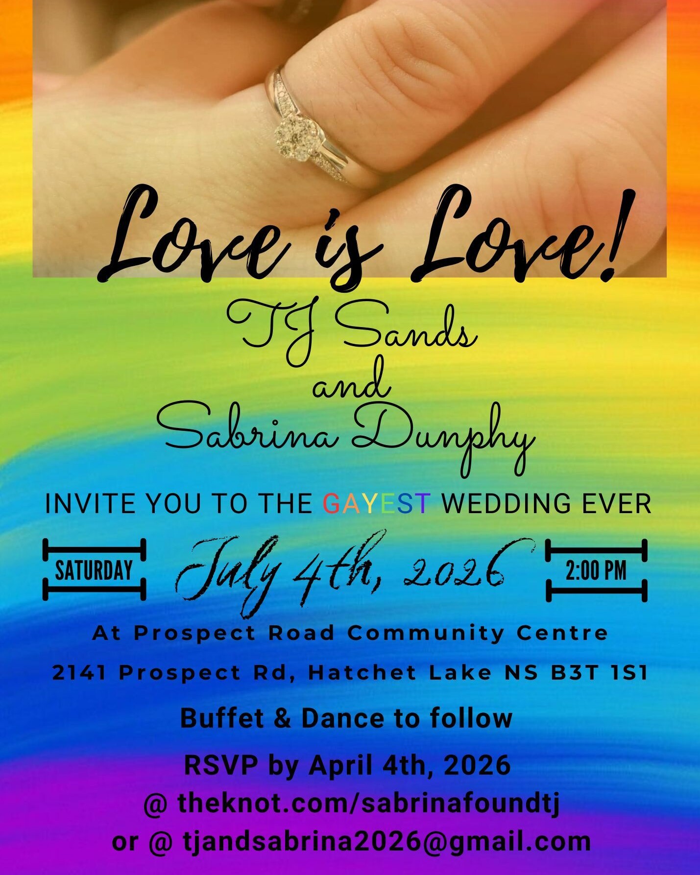 TJ & Sabrina Home Page Banner