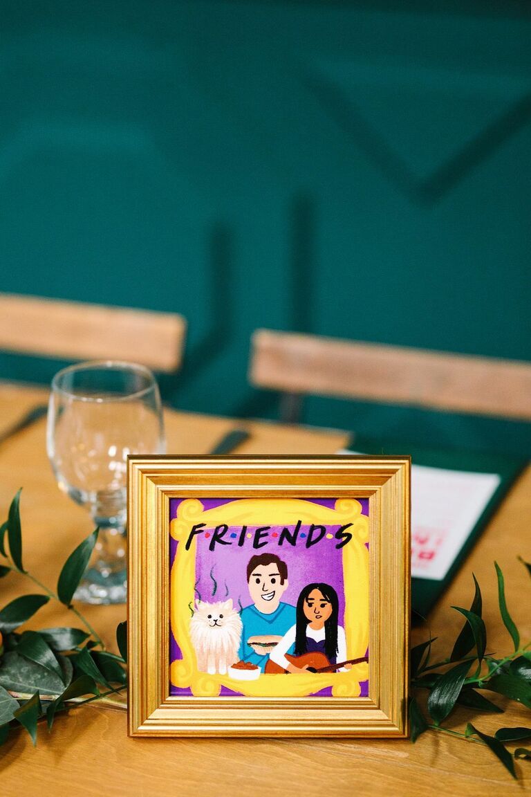 Friends-inspired table sign