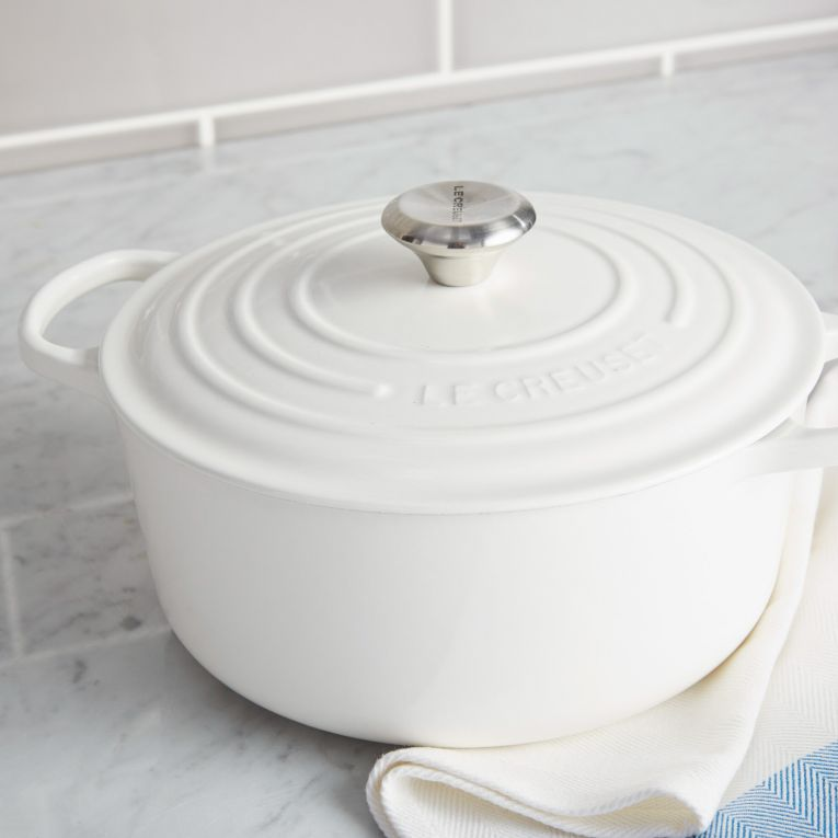 Le Creuset 7.25-Quart Dutch Oven in white from The Knot