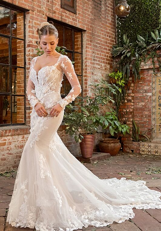 Essense of Australia D4329 Fit-and-Flare Wedding Dress - 3
