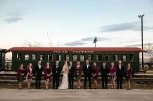 Gray and Black Wedding Party