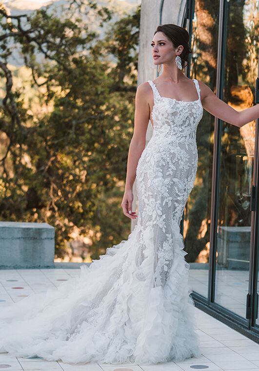 Allure Couture C690 Mermaid and Trumpet Wedding Dress - 3