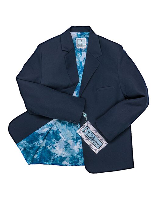 Little Tuxedos "Mason" Kids Navy Suit (5-Piece Set) Flower Girl Dress and Ring Bearer Outfit - 2