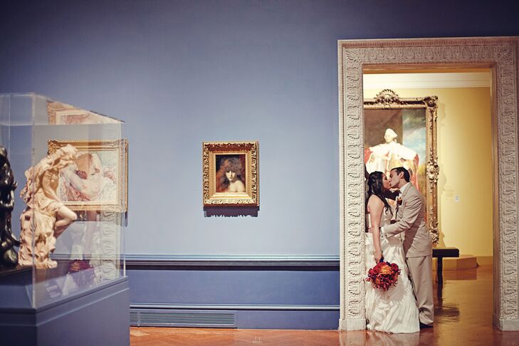 Intimate Shot in Museum Doorway