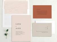 Simple wedding invitations the knot