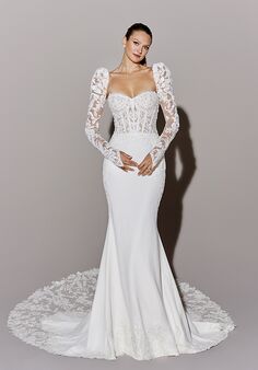 Justin Alexander Signature Zion Fit-and-Flare Wedding Dress