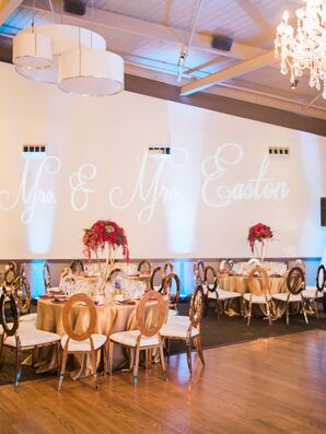 Gold Oval-Back Dining Chairs