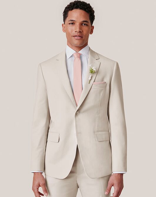 Birdy Grey Suits Taylor Suit Jacket in Tan Champagne Tuxedo - 3