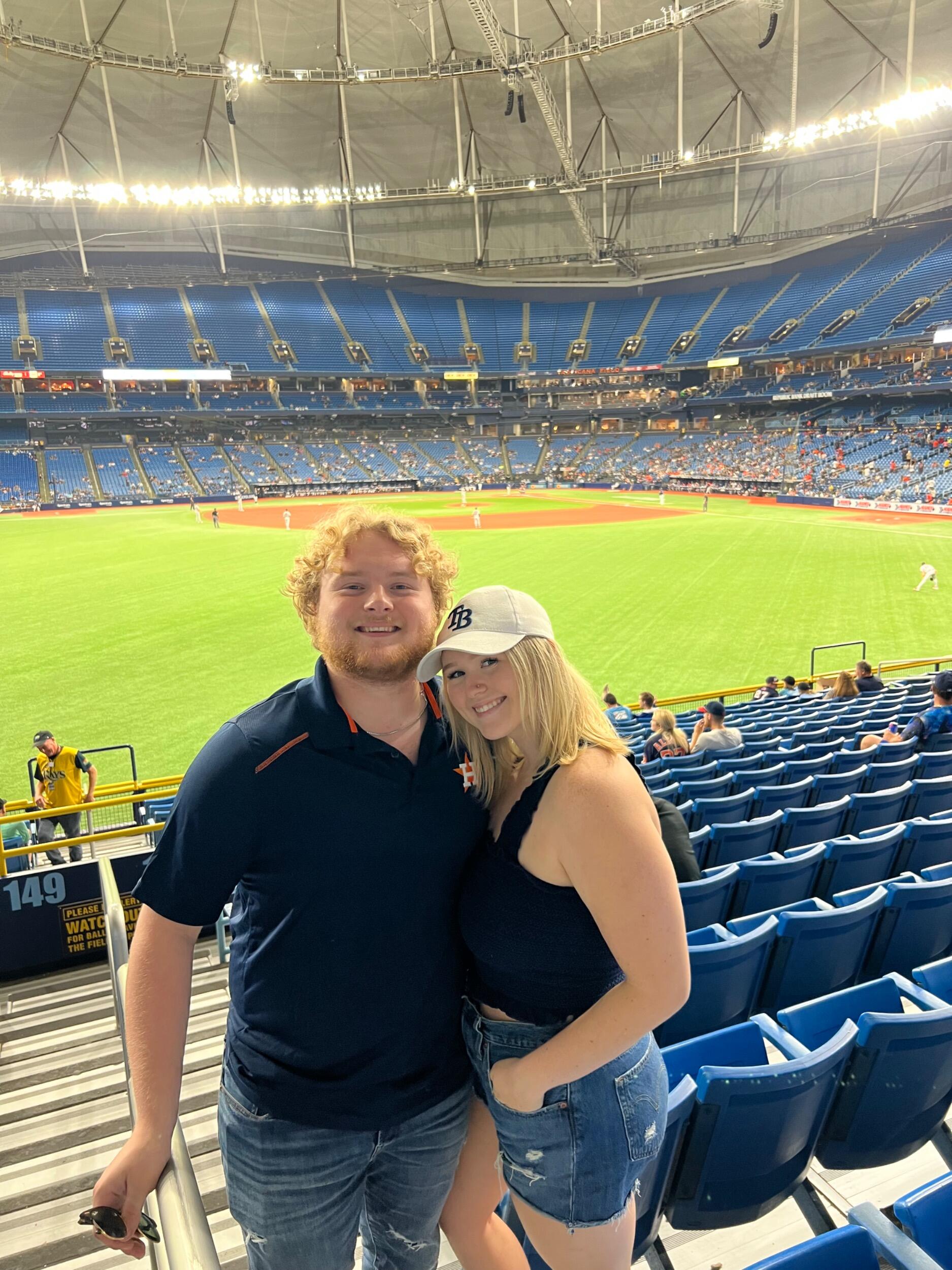 First baseball game together!
Rays VS Astros 