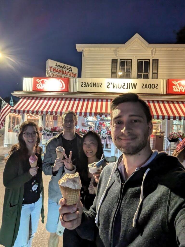 Door County trip - ice cream time!