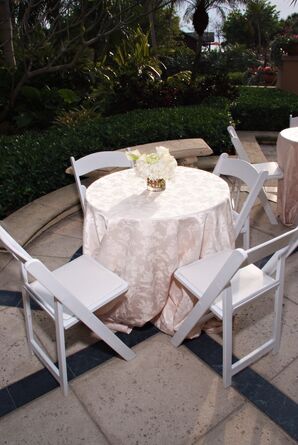 Simple White Cocktail Hour Decor