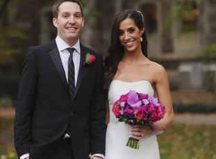 Marissa and Brian celebrated their wedding with a ceremony at the University of Michigan Museum of Art (their Alma Mater) followed by a modern, formal