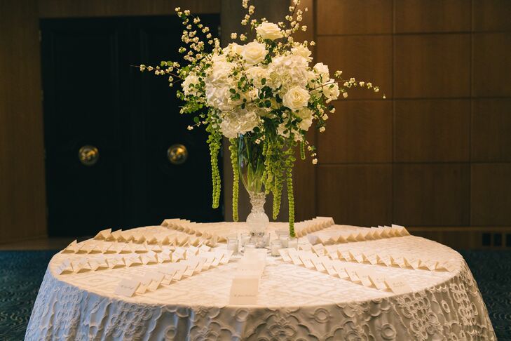 White Rose and Hydrangea Flower Arrangement