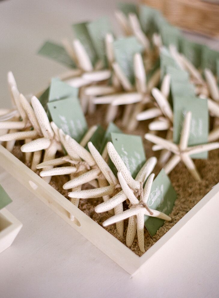 Beach-Inspired Star Fish Escort Cards