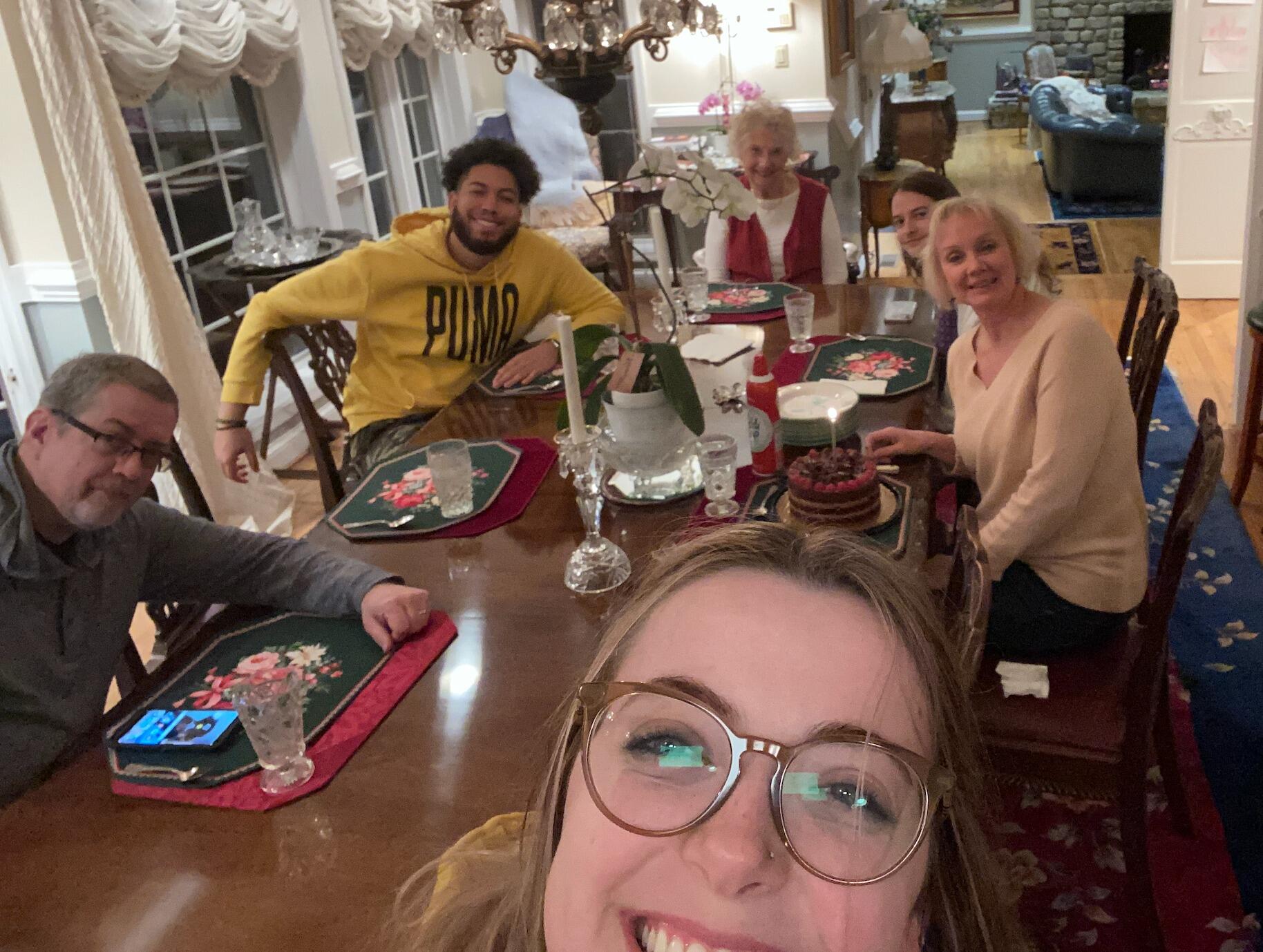 Appreciating family birthdays together. We love getting to know and love each other's families! 