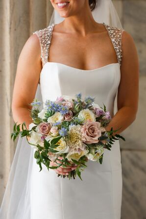 Champagne and Blush Flower Bouquet