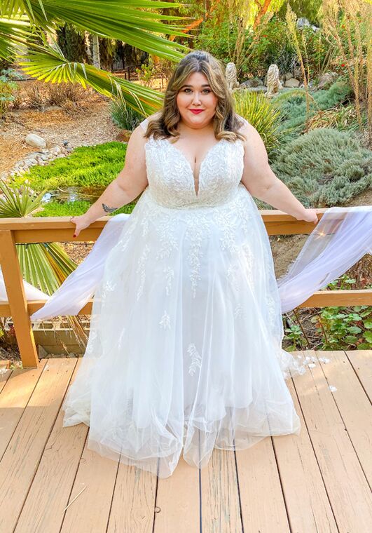 Stella York 7177 plus A-Line Wedding Dress - 2