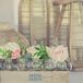 Pink and Ivory Rose Rustic Arrangment