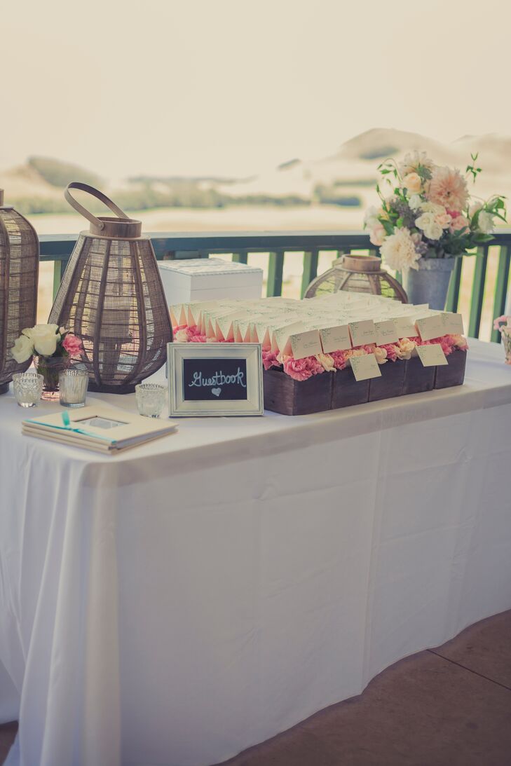 Escort Card and Guest Book Table