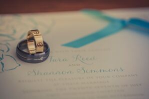 Silver and Gold Wedding Rings