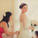 Ivory Wedding Dress and Bouquet