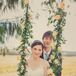 Swing Decorated with Flower Arrangements