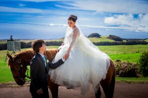 Riding Horse at Kahua Ranch