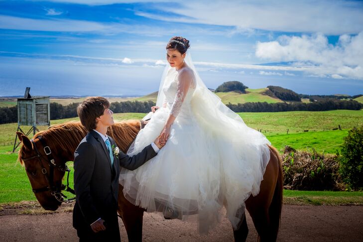 Riding Horse at Kahua Ranch