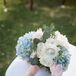 Blue, Ivory and Pink Bouquet