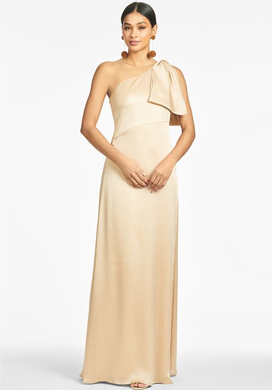 Sachin & Babi Chelsea Gown - Champagne One Shoulder Bridesmaid Dress - 1