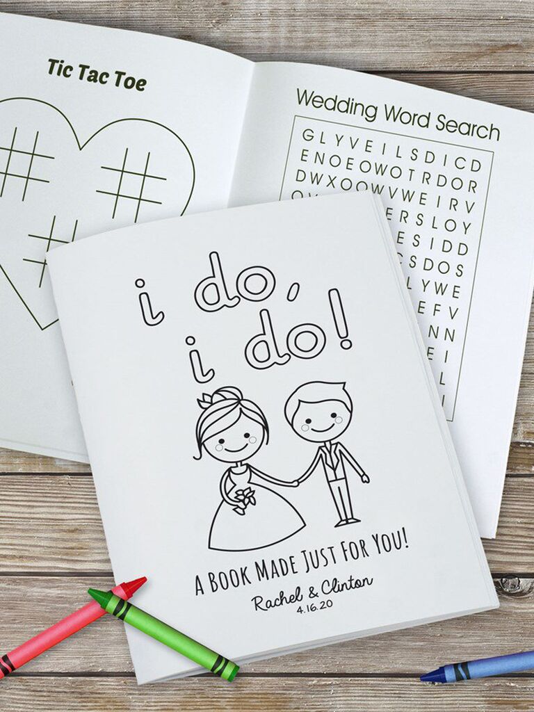 Ring bearer coloring and activity book ring bearer gift