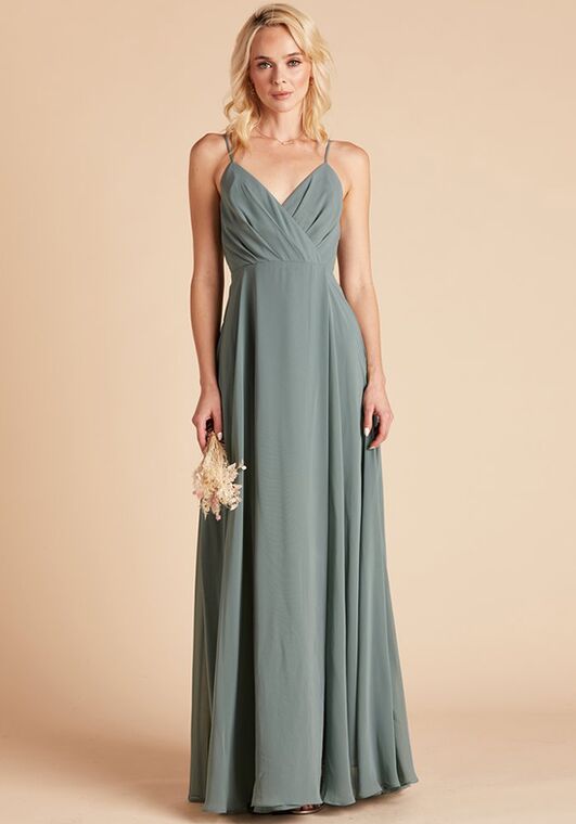 Birdy Grey Kaia Dress in Sea Glass V-Neck Bridesmaid Dress - 2