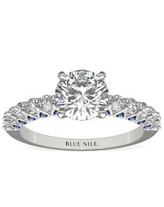 Blue Nile Round Cut Engagement Ring