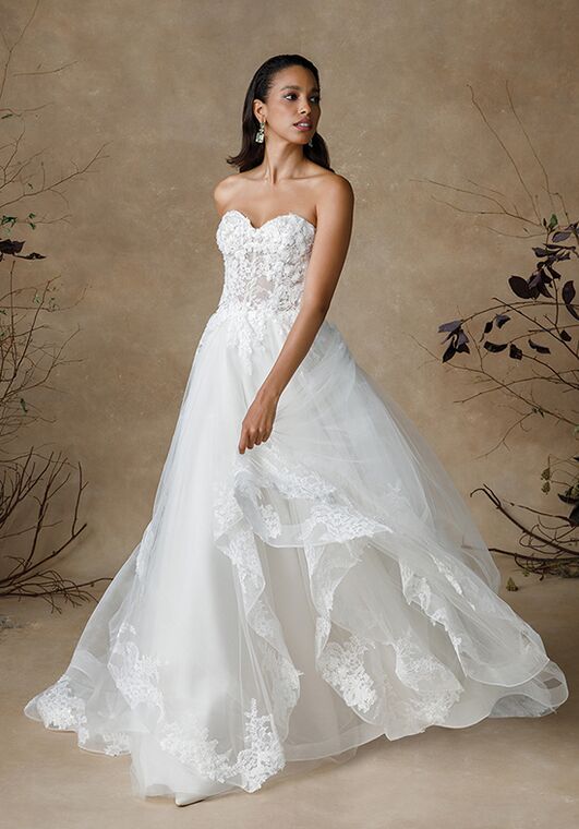 Justin Alexander Gillian Ball Gown Wedding Dress - 3