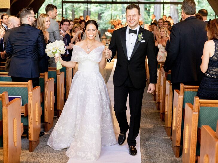 Formal Recessional at Valley Presbyterian Church in Portola Valley, California
